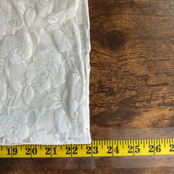 FDJ French Dressing Lace Lined Blouse Medium White Fairy Cottagecore Coquette - Picture 4 of 9